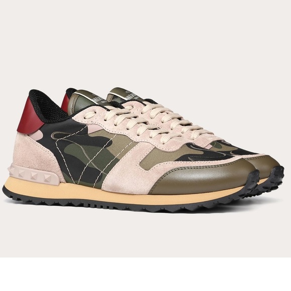 Valentino Shoes | New* Valentino Rockrunner Sneakers | Color: Green/Pink | Size: 7 | Tstar99's Closet